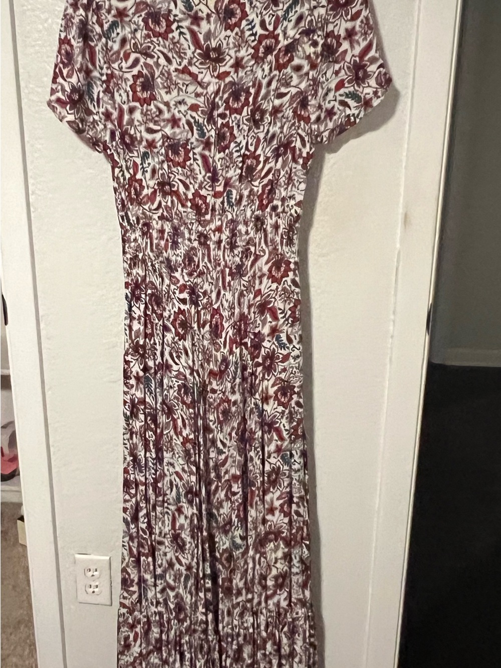 Caroline Morgan Floral Button-Front Maxi Dress - Picture 6 of 6